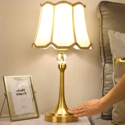 Light Luxury Table Lamp Touch Sensing Bedside Lamp Warm And Permanent Lamp Modern And Simple Nordic Master Bedroom Bedside Lamp