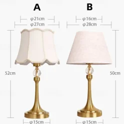 Light Luxury Table Lamp Touch Sensing Bedside Lamp Warm And Permanent Lamp Modern And Simple Nordic Master Bedroom Bedside Lamp