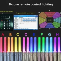 Light Stick 3W 15 Colors Change LED Glow Stick For Vocal Concerts Parties Wedding Fluorescent Camping Decor