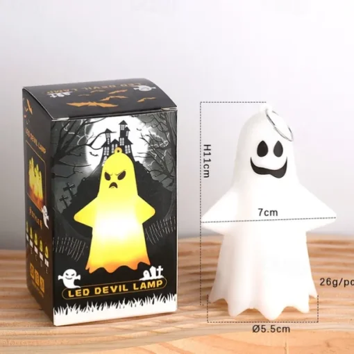 Lighted Ghost Pendant Halloween Led Electronic Candle Party Props Atmosphere Decoration Halloween Ornament