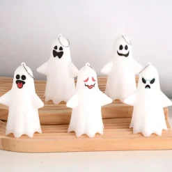Lighted Ghost Pendant Halloween Led Electronic Candle Party Props Atmosphere Decoration Halloween Ornament