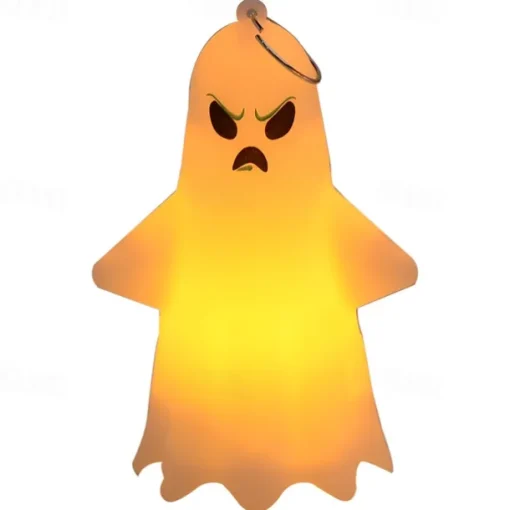 Lighted Ghost Pendant Halloween Led Electronic Candle Party Props Atmosphere Decoration Halloween Ornament
