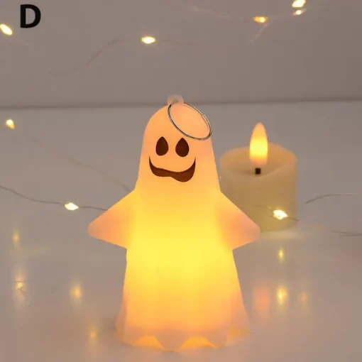 Lighted Ghost Pendant Halloween Led Electronic Candle Party Props Atmosphere Decoration Halloween Ornament