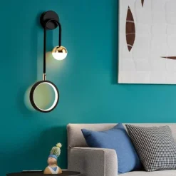 Lightinthebox LED Wall Lamps 13W Led Lamp Black Modern Simplicity Creative Indoor Lighting Wall Lights 180 Degree Rotation for Bedroom Living Room Office Hallway