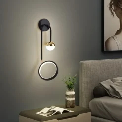 Lightinthebox LED Wall Lamps 13W Led Lamp Black Modern Simplicity Creative Indoor Lighting Wall Lights 180 Degree Rotation for Bedroom Living Room Office Hallway