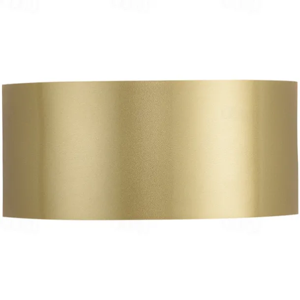 Lightinthebox LED Wall Sconce Gold Half-Cylinder Wall Light Fixture Postmodern 1 Light Metal Flush Wall Sconce Up and Down Wall Lights Copper Wall Lamps