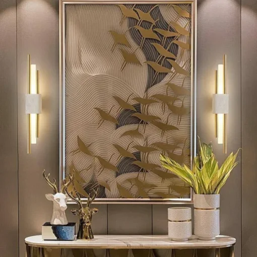 Lightinthebox 1-Light 50cm LED Wall Lights Classic Nordic Style Wall Lamps Line Design Living Room Bedroom Aluminium Alloy Traditional Wall Light 110-120V 220-240V 5 W
