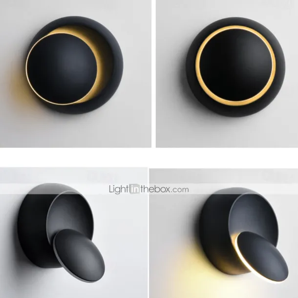 Lightinthebox Matte LED Modern Wall Lamps Wall Sconces Living Room Bedroom Office Aluminium Alloy Wall Light IP44 220-240V 5 W