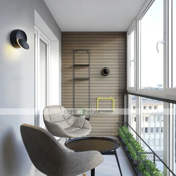 Lightinthebox Matte LED Modern Wall Lamps Wall Sconces Living Room Bedroom Office Aluminium Alloy Wall Light IP44 220-240V 5 W