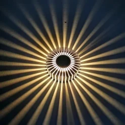 Lightinthebox Sun Flower Wall Decoration Lamp, Sun Flower Wall Lamp, Aluminum Remote Control Heat and Moisture Resistance 3W RGB LED Aluminum Wall, Ceiling Lights