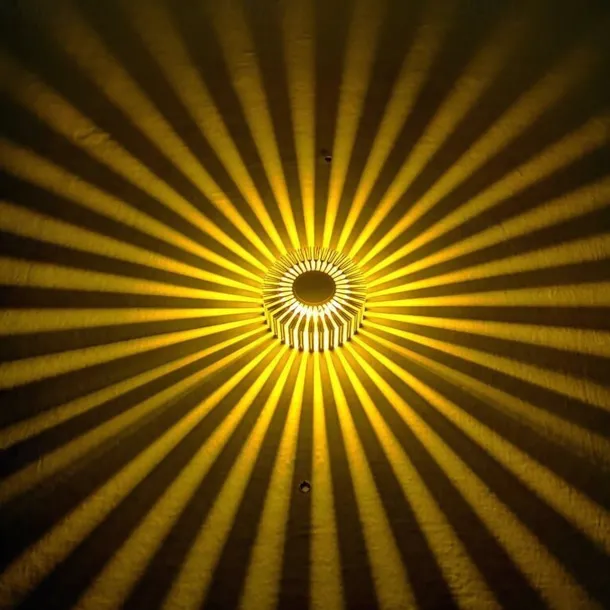 Lightinthebox Sun Flower Wall Decoration Lamp, Sun Flower Wall Lamp, Aluminum Remote Control Heat and Moisture Resistance 3W RGB LED Aluminum Wall, Ceiling Lights