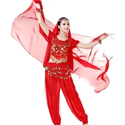 Lightweight Chiffon Hand Scarf Belly Dance Costume Outfit Hip Scarf Shawls Veils(ONLY SCARF)