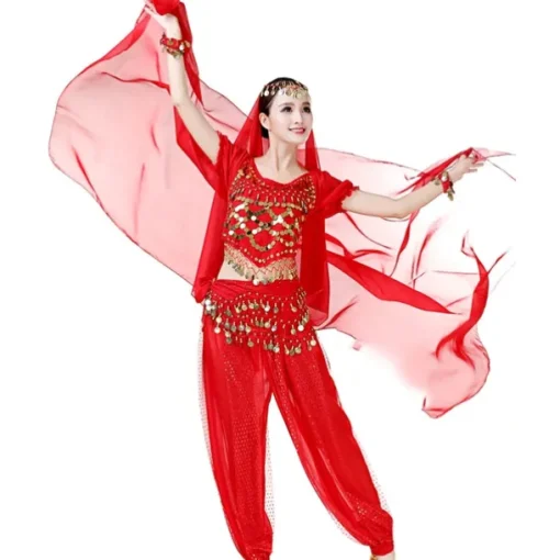 Lightweight Chiffon Hand Scarf Belly Dance Costume Outfit Hip Scarf Shawls Veils(ONLY SCARF)