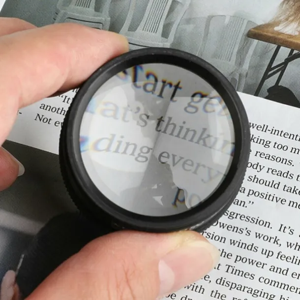 Lightweight 30x40 Magnifying Glass Single Color Optical Lens Portable Magnifier Loupe For Jewelry Coin Stamps Watch