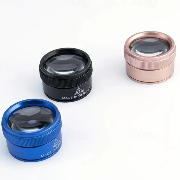 Lightweight 30x40 Magnifying Glass Single Color Optical Lens Portable Magnifier Loupe For Jewelry Coin Stamps Watch