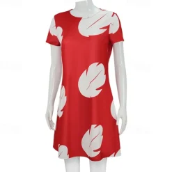 Lilo Dress Cosplay Costume Carnival Costume Dress Up Movie Cosplay for Women's Adults' Halloween Carnival World Book Day Performance Party
