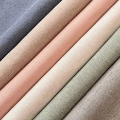 Linen Textured Shower Curtain with 12 Plastic Hooks,180cm*180cm(70