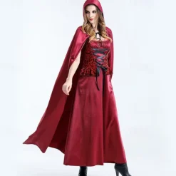 Little Red Riding Hood Halloween Dress Cosplay Costume Carnival Costume Cosplay Sexy Costume Adults' Women's Carnival Masquerade Mardi Gras Performance Party Halloween Easy Halloween Costumes Dress Up