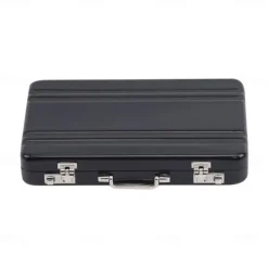 Lock Box Modeling Suitcase Aluminum Metal Business Card Holder Card Case