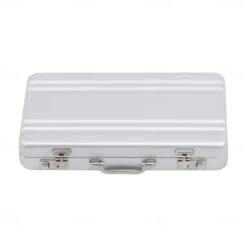 Lock Box Modeling Suitcase Aluminum Metal Business Card Holder Card Case