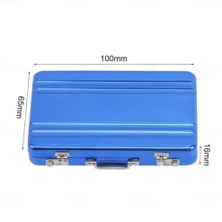 Lock Box Modeling Suitcase Aluminum Metal Business Card Holder Card Case