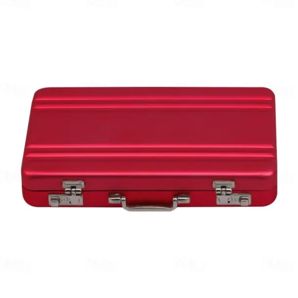 Lock Box Modeling Suitcase Aluminum Metal Business Card Holder Card Case