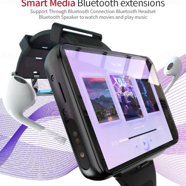 LOKMAT APPLLP Max Smart Watch 2.88 inch Smartwatch Fitness Running Watch 4G LTE Cellular Smartwatch Phone Bluetooth Pedometer Sleep Tracker Sedentary Reminder Compatible with Android iOS Women Men