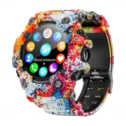 LOKMAT ATTACK GT Smart Watch 1.32 inch Smartwatch Fitness Running Watch Bluetooth Pedometer Call Reminder Sleep Tracker Compatible with Android iOS Women Men Long Standby Hands-Free Calls Waterproof