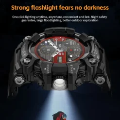 LOKMAT ATTACK GT Smart Watch 1.32 inch Smartwatch Fitness Running Watch Bluetooth Pedometer Call Reminder Sleep Tracker Compatible with Android iOS Women Men Long Standby Hands-Free Calls Waterproof