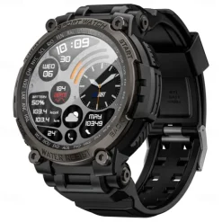 LOKMAT ATTACK MAX Smart Watch 1.53 inch Smartwatch Fitness Running Watch Bluetooth Pedometer Call Reminder Sleep Tracker Compatible with Android iOS Women Men Long Standby Hands-Free Calls Waterproof