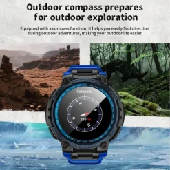 LOKMAT ATTACK MAX Smart Watch 1.53 inch Smartwatch Fitness Running Watch Bluetooth Pedometer Call Reminder Sleep Tracker Compatible with Android iOS Women Men Long Standby Hands-Free Calls Waterproof