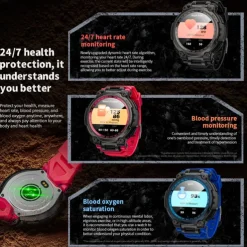 LOKMAT ATTACK MAX Smart Watch 1.53 inch Smartwatch Fitness Running Watch Bluetooth Pedometer Call Reminder Sleep Tracker Compatible with Android iOS Women Men Long Standby Hands-Free Calls Waterproof