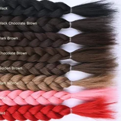 Long Braided Ponytail Extension with Hair Tie Straight Wrap Around Hair Extensions Ponytail Natural Soft Synthetic Hair Piece for Women