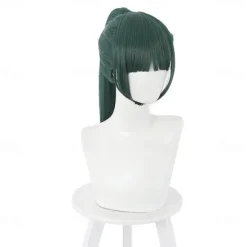 Long Dark Green Cosplay Party Wigs