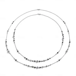 Long Necklace Imitation Pearl Women's Elegant Vintage Layered Cute Wedding Circle Necklace For Wedding Party Daily