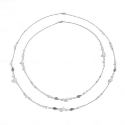 Long Necklace Imitation Pearl Women's Elegant Vintage Layered Cute Wedding Circle Necklace For Wedding Party Daily