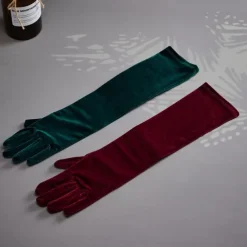 Long Opera Party Gloves 1920s Flapper Gatsby Accessories Velvet Elbow Gloves Elegant Retro Vintage 1950s New Year Wedding Party Evening