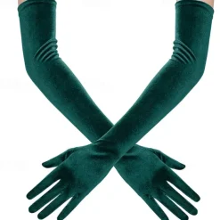 Long Opera Party Gloves 1920s Flapper Gatsby Accessories Velvet Elbow Gloves Elegant Retro Vintage 1950s New Year Wedding Party Evening