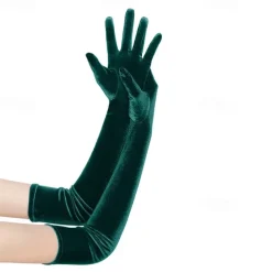 Long Opera Party Gloves 1920s Flapper Gatsby Accessories Velvet Elbow Gloves Elegant Retro Vintage 1950s New Year Wedding Party Evening