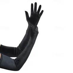 Long Opera Party Gloves 1920s Flapper Gatsby Accessories Velvet Elbow Gloves Elegant Retro Vintage 1950s New Year Wedding Party Evening