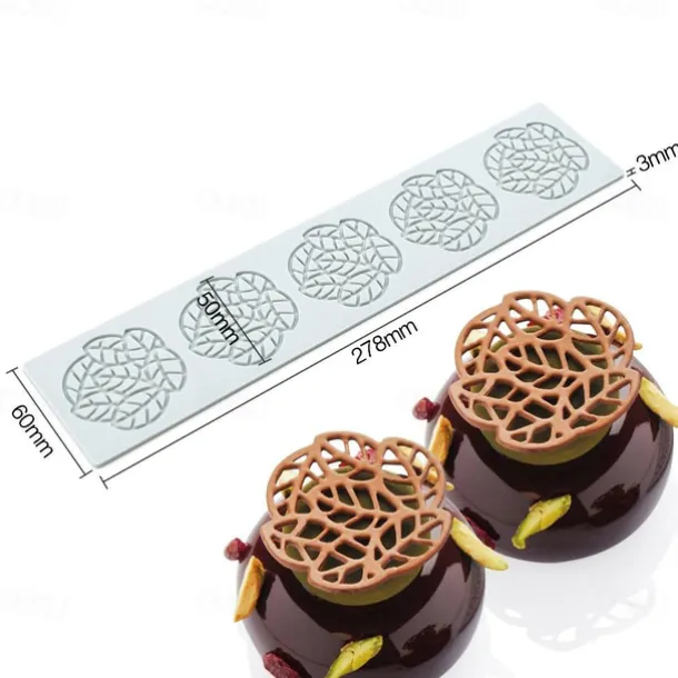 Long Strip Love Bubble Fondant Lace Pad Diy Baking Decoration Molecular Cooking Printing Mold
