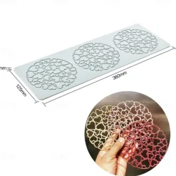 Long Strip Love Bubble Fondant Lace Pad Diy Baking Decoration Molecular Cooking Printing Mold