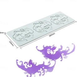 Long Strip Love Bubble Fondant Lace Pad Diy Baking Decoration Molecular Cooking Printing Mold