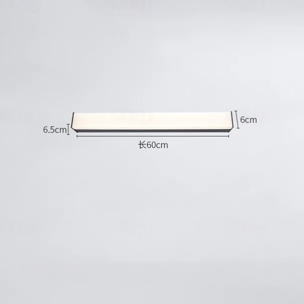 Long Wall Lamp 30/48/60/90cm Modern LED Lights, Warm White Waterproof Acrylic Sconce Lantern for Living Room, Bathroom, Garage, Patio