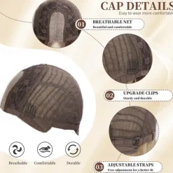 Long Wavy Wig Ombre blonde wig Middle Part Curly Wavy Hair for Women 24 Inch Long Blonde Wig Natural Looking Heat Resistant Hair for Girls Daily Party Use