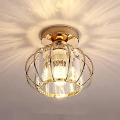 L.T LIGHTS LED Ceiling Light Industrial Cage Style Chandelier Flush Mount Lights Metal Modern Style Painted Finishes Ceiling Lamp for Corridor 110-240V