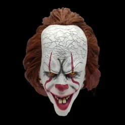 Luminescent Stephen King's It Mask Pennywise Horror Clown Joker Mask Clown Mask Festival Cosplay Costume Props(7.8