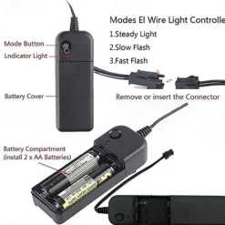 Luminous Light Up Bow Tie LED El Wire Tie For Christmas Rave Party Gift Novelty Party Dress