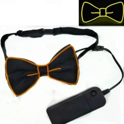 Luminous Light Up Bow Tie LED El Wire Tie For Christmas Rave Party Gift Novelty Party Dress