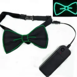 Luminous Light Up Bow Tie LED El Wire Tie For Christmas Rave Party Gift Novelty Party Dress
